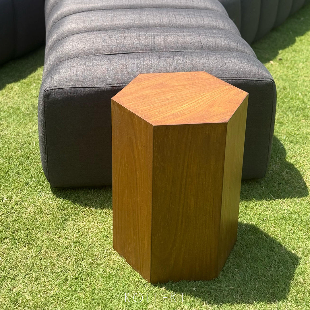 Hexagon End Table