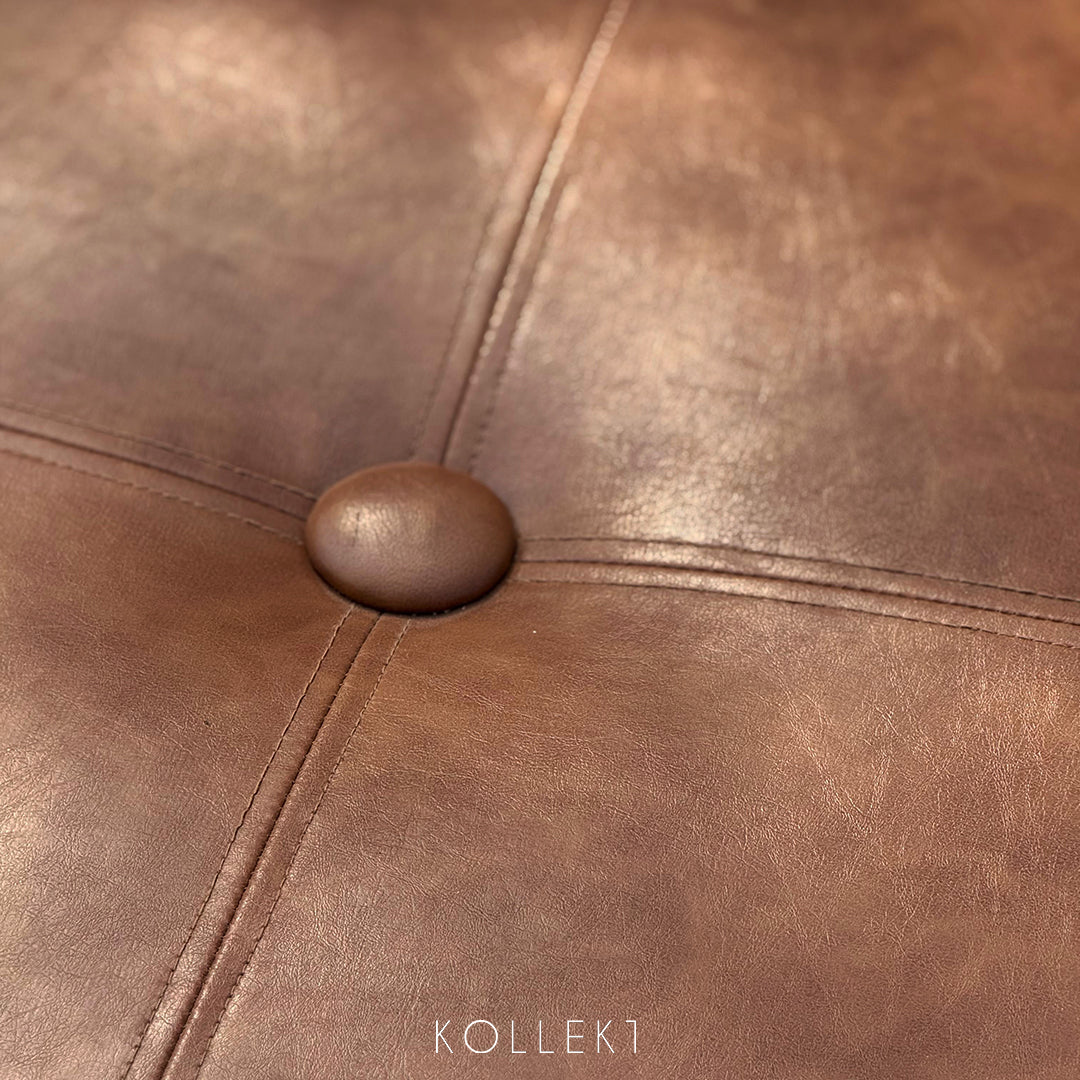 Leather Donut Ottoman