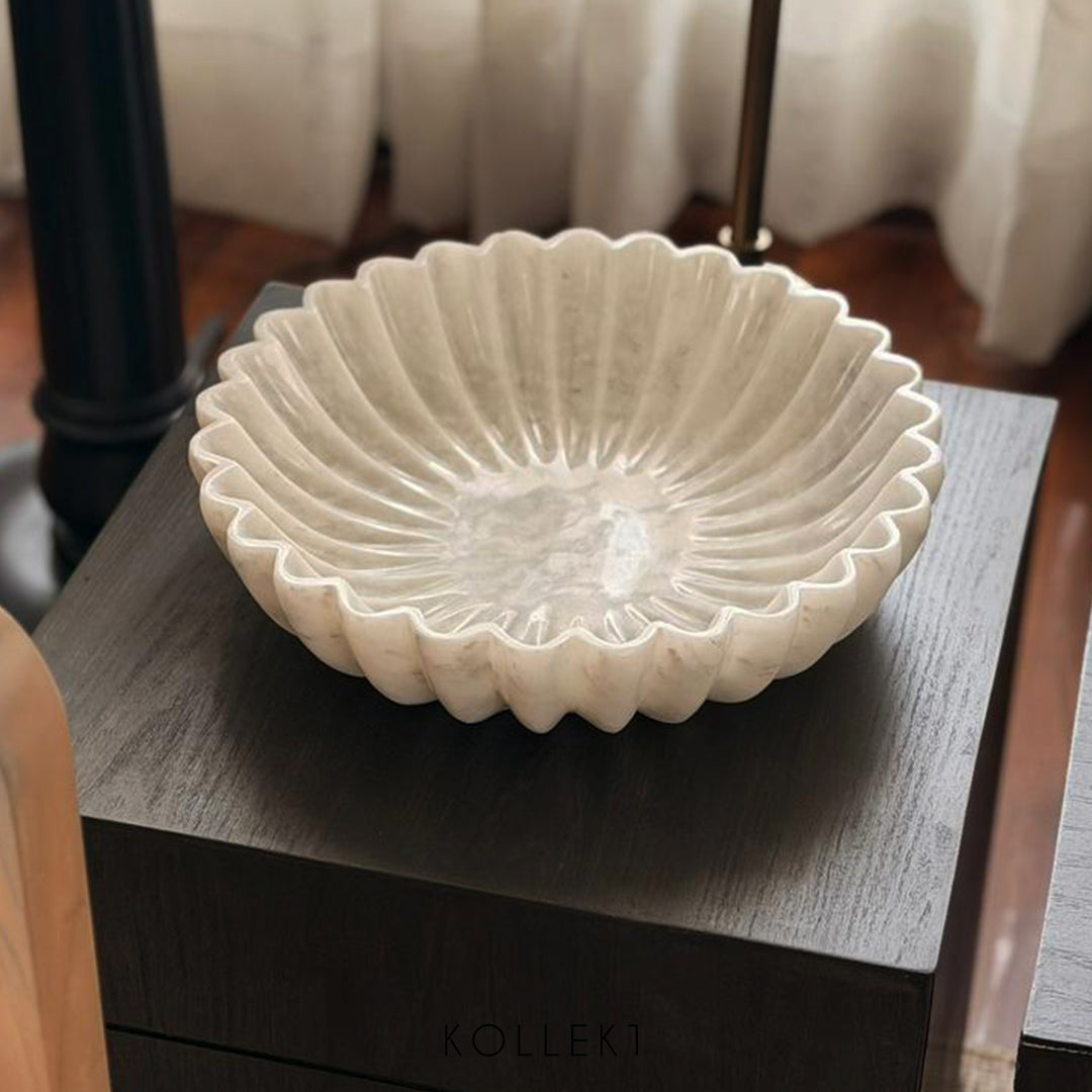 Marble Lotus Bowl